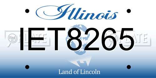 IET8265 Illinois License Plate