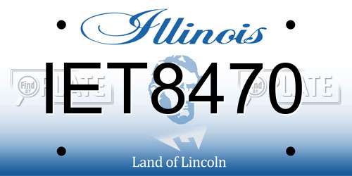 IET8470 Illinois License Plate