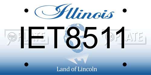 IET8511 Illinois License Plate
