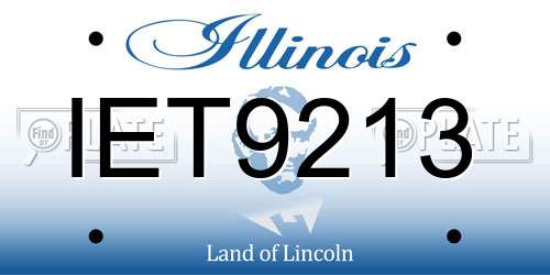 IET9213 Illinois License Plate