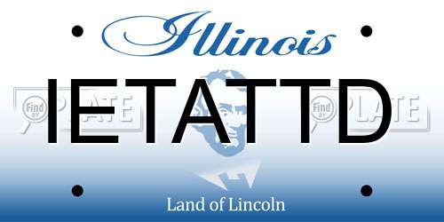 IETATTD Illinois License Plate