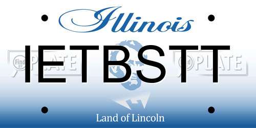 IETBSTT Illinois License Plate