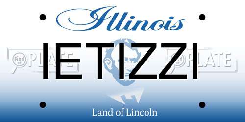 IETIZZI Illinois License Plate