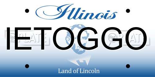 IETOGGO Illinois License Plate