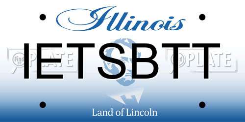 IETSBTT Illinois License Plate