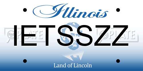 IETSSZZ Illinois License Plate