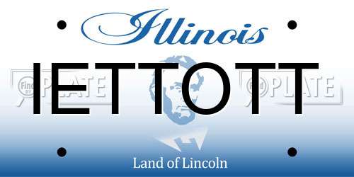 IETTOTT Illinois License Plate