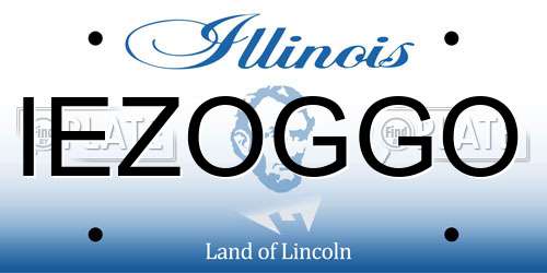 IEZOGGO Illinois License Plate