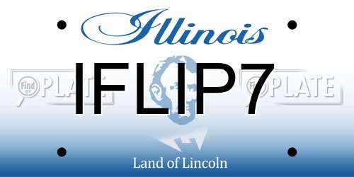 IFLIP7 Illinois License Plate