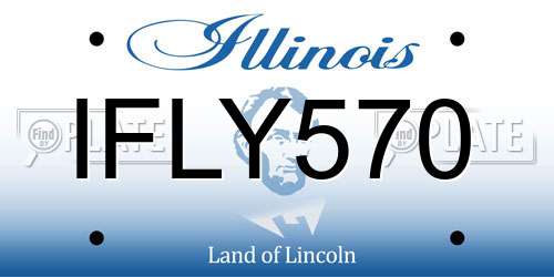 IFLY570 Illinois License Plate