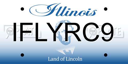 IFLYRC9 Illinois License Plate