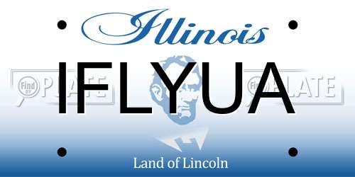 IFLYUA Illinois License Plate