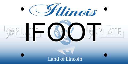IFOOT Illinois License Plate