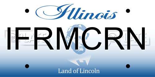 IFRMCRN Illinois License Plate