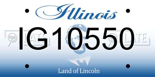 IG10550 Illinois License Plate