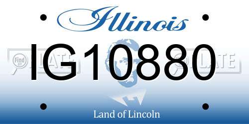 IG10880 Illinois License Plate