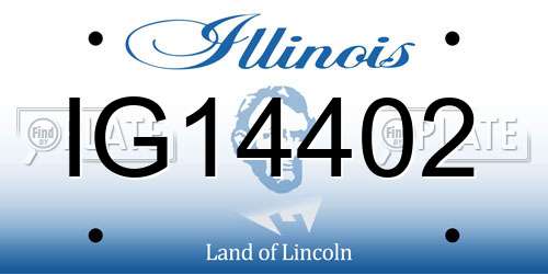 IG14402 Illinois License Plate