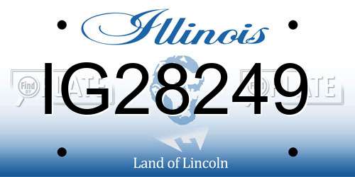 IG28249 Illinois License Plate
