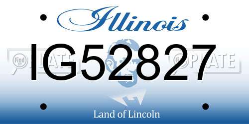 IG52827 Illinois License Plate