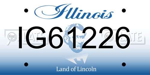 IG61226 Illinois License Plate