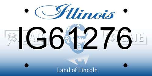 IG61276 Illinois License Plate