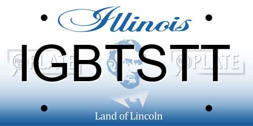 IGBTSTT Illinois License Plate