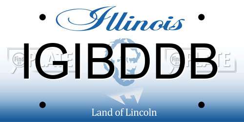 IGIBDDB Illinois License Plate