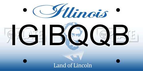 IGIBQQB Illinois License Plate