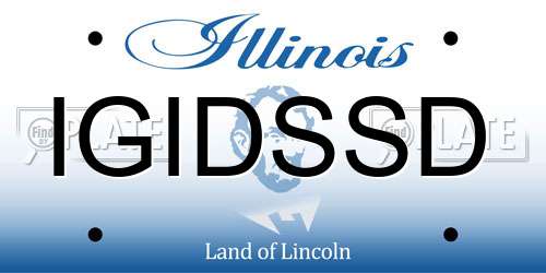 IGIDSSD Illinois License Plate