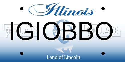 IGIOBBO Illinois License Plate