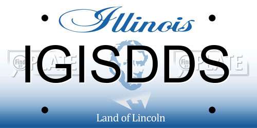 IGISDDS Illinois License Plate