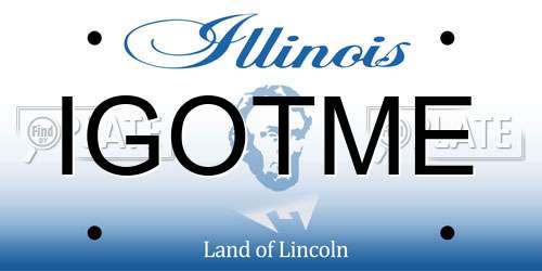 IGOTME Illinois License Plate