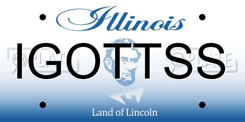 IGOTTSS Illinois License Plate