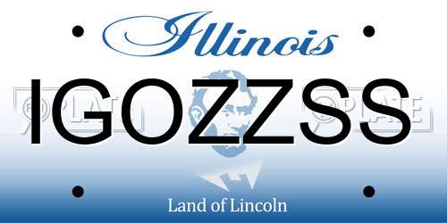 IGOZZSS Illinois License Plate