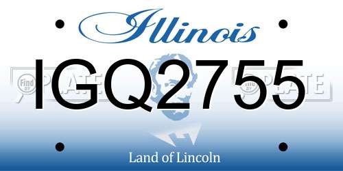 IGQ2755 Illinois License Plate
