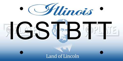IGSTBTT Illinois License Plate