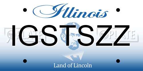 IGSTSZZ Illinois License Plate