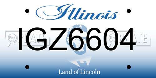 IGZ6604 Illinois License Plate