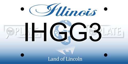 IHGG3 Illinois License Plate