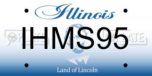 IHMS95 Illinois License Plate