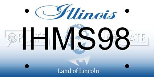 IHMS98 Illinois License Plate