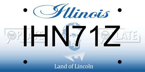 IHN71Z Illinois License Plate