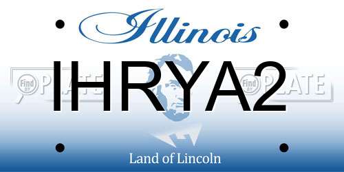 IHRYA2 Illinois License Plate