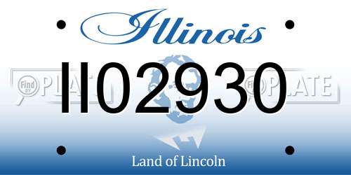 II02930 Illinois License Plate