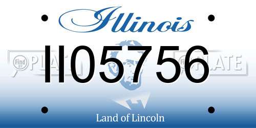 II05756 Illinois License Plate
