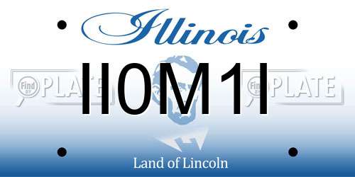 II0M1I Illinois License Plate