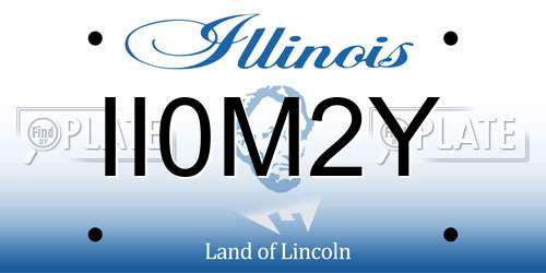 II0M2Y Illinois License Plate
