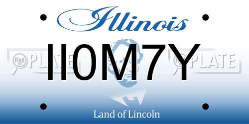 II0M7Y Illinois License Plate