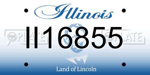 II16855 Illinois License Plate