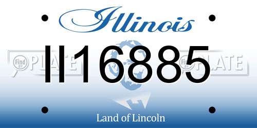 II16885 Illinois License Plate